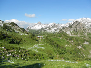 Berghütte mit Bio-Essen: Freiburger Hütte